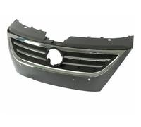 Grille supérieure de pare-chocs avant de rechange pour VW CC pour Passat 2009 2010 2011 2012 (noir mat) (chromé)