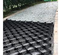 grille, Système de grille sol en gravier 4 m x 8 Géogrille anti-boue for allée jardin Base remise Stabilisateur route Conception nid d'abeille empêchant la déformation(2m X 6m)