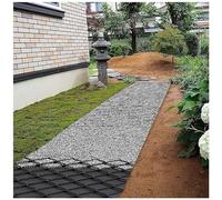 grille, Treillis de renfort robuste 5 cm haut, couleur noire, comprend 10 piquets m long(4in High,13x29.5ft/4x9m)