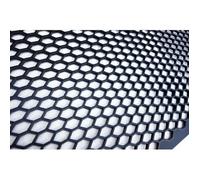 Grille Universelle Calandre Noir Nid D'abeille Pare-Choc Prise D'air 104 x 34 cm