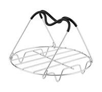 Grille Vapeur pour Marmite et Cocotte Dessous-de-Plat Rond Pliable 19,5 cm | Grille vapeur en fil métallique Pour autocuiseurs électriques, marmites, poêles, cuisine et restaurant