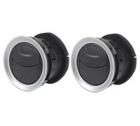 Grille Ventilation 1/2/4 Pièces Pour Ford Pour Fiesta 2006-2016 Pour Connect 2009-2013 Grille De Ventilation Diffuseur Sortie Climatisation 1697430 8A6HAQ18B09(2pcs Black)