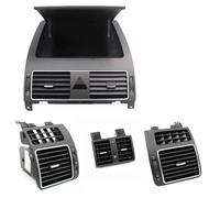 Grille Ventilation 1TD819203A 1TD819728C Pour VW Pour Caddy Pour Touran 2004-2016 Console Centrale Chromée Sortie De Climatisation Sortie Climatiseur Voiture(A set 4 pcs)