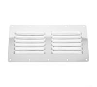 Grille Ventilation Acier 23x11.5cm pour fumée Grille Ventilation | Acier inoxydable, évacue fumée et arômes, taille 23x11.5cm, idéal pour grils et foyers