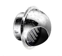 Grille Ventilation Cheminée,Chapeau de Cheminée,Hotte D'aération,Résistant Aux Intempéries Pour Tous Types de Cheminées,Hottes D'extraction,Cuisine Tuyau,Salle de Bain,Toi Murale(125mm/4.9in)