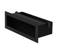 Grille ventilation cheminée - KOTARBAU - 30 cm - Acier revêtu poudre - Noir - Résistante haute température