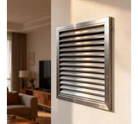 grille ventilation Grille De Reprise D'air, Panneau D'accès À La Ventilation À Persiennes, Couvercle De Grille De Ventilation Pour Garages Et Abris De Jardin(80x90cm (31.5x35.4in))