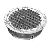 Grille Ventilation Hotte Aspirante Rond, Grille Aeration en Acier Inoxydable, Bouche Aération avec Résistante Aux Intempéries Ø70mm 130mm 180mm Air Évacué pour Extérieur(120mm/4.7″)