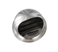 Grille Ventilation Hotte Grille D'Aération Ronde En Acier Inoxydable 304 | Diamètre de 60 à 300mm Protection Contre Les Intempéries, Mural Bouches D'aération(250mm)