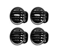 Grille Ventilation Pour Opel Pour Adam Pour Corsa D MK3 Pour Vauxhall 2007-2015 Sortie D'air Climatisation Pour Tableau Bord 13417363 2201099 Sortie Climatisation(2pc Black 2pc Chrome)