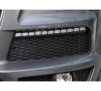 Grille ventilation Une paire couverture calandre phare antibrouillard pare-chocs avant voiture pour Q7 2009-2015 noire(La gauche)