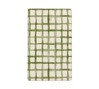 Grille verte minimaliste sur une seule bascule beige doux vierge plaque murale couvercle d'interrupteur décoratif 1 gang pour cuisine salle de bain taille 11,4 x 7 cm