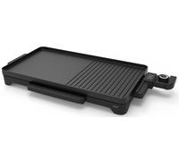 BLACK+DECKER BXGB2200E - Plancha et grill de table. 2200W. Surface plaque 49x27cm. Plateau collecteur de graisse. Revêtement anti-adhérent. Nettoyage facile. Contrôle température. Pieds antidérapants