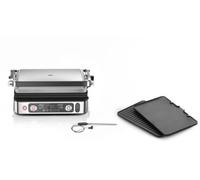 Grille-viande BRAUN CG9160 inox 2 zones de cuissson, plaques amovible, sonde, 37x23 cm