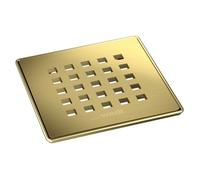 Grille wedi d’écoulement carrée 5.1 pour écoulement en un point, or métallique 676800132
