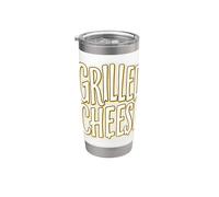 Grilled Cheese Fromage Diner Gobelet isotherme en acier inoxydable double paroi