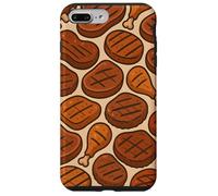 Grilled Meat Feast BBQ Cookout Foodie Humor Art Coque pour iPhone 7 Plus/8 Plus