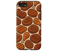 Grilled Meat Feast BBQ Cookout Foodie Humor Art Coque pour iPhone SE (2020) / 7/8