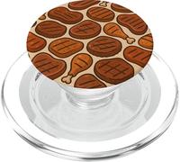 Grilled Meat Feast BBQ Cookout Foodie Humor Art PopSockets PopGrip pour MagSafe