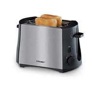 Grillepain pour 2 tranches de grillepain 825 W Grille réchauffeviennoiseries intégrée Tiroir ramassemiettes Boîtier en acier