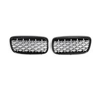 Grilles Avant 1 Paire Calandre Avant Voiture Pour Série 2 F45 228i 220i 235i 2013-2018 Style Diamond Star Calandre(Black and Silver)
