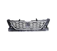 Grilles Avant À Double Lamelles Grille Pare-chocs Avant Centrale Supérieure Chromée Pour Seat Pour Leon Pour FR 5F MK3 Pré-lifting 2012-2016 5F0853654D Calandres Sport(Argent)
