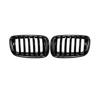 Grilles Avant À Double Lamelles Pour BMW E70 E71 X5 X6 2007-2013 51137157687 Racing Grill Gloss Black Car Front Bumper Hood Kidney Sport Grills Grille Calandres Sport