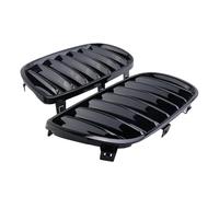 Grilles Avant À Double Lamelles Pour BMW E83 X3 LCI Facelift 2007-2010 AT78-1Pair Calandre Avant Noire Brillante Pare-chocs Pièces Rein