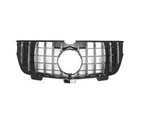 Grilles Avant À Double Lamelles Pour Mercedes Pour Benz GL X164 2010-2012 GL320 GL350 GL450 GL550 GL500 GT Grille Avant Racing Grill Masque Couverture Garnitures KIT(Silver4)
