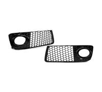 Grilles Avant À Double Lamelles Pour TT Coupé Cabriolet 2011 2012 2013 2014 Grille Phare Antibrouillard Noir Brillant En Nid D'abeille Lunette Avant