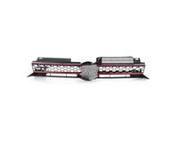 Grilles Avant À Double Lamelles Pour VW Pour Golf 6 MK6 2009 2010 2011 2012 2013 Pour GTI Style Center Racing Grill Honeycomb Mesh Car Front Bumper Radiator Grille Calandres Sport(Argent)