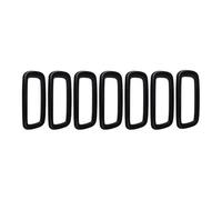 Grilles avant en maille Pour Jeep Pour Renegade 2015-2018 Calandre Avant Insert Et Cadre Garniture Kit De 7 Pièces Grille de calandre voiture