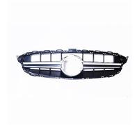 Grilles avant Grille Avant Voiture Sans Trou Caméra Grille Maille Capot Pare-chocs Supérieur Pour Mercedes Pour Benz Classe C E63 2014-2018(Argent)