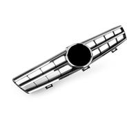 Grilles Avant Pour Benz Classe Pour CLS C219 W219 CLS500 SLS600 2004 2005 2006 2007 Calandre Supérieure Avant De Voiture Grille De Course Noire Brillante Avant Centrale Grille