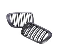 Grilles Avant Pour BMW E46 Série 3 2 Portes 1998-2003 Pare-chocs Avant Grille De Course Double Lamelle Simple Grille Chromée Noir Brillant Avant Centrale Grille(Matte Black)