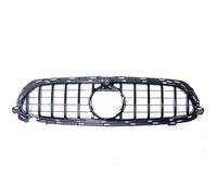 Grilles avant Pour GT Calandre Pour Mercedes Pour Benz E W213 2021-2022 E200 E300 E350 Argent/noir Voiture Pare-chocs Supérieur Capot Maille Gril(Noir)