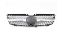 Grilles Avant pour ML W164 ML320 ML350 ML500 pour GTR Style 2005-2008 Voiture Diamonds Style Pare-Chocs Grilles Avant Course Calandre Calandre Sport(Diamond-Silver)