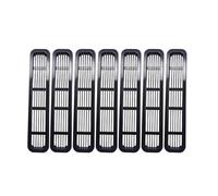 Grilles Calandre Avant pour Jeep pour Wrangler TJ Et pour Unlimited1997 1998 1999 2000 2001 2002 2003-2007 Inserts Calandre Avant Grilles Protection Nid d'abeille À Clipser Voiture Calandre(A)