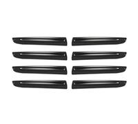 Grilles Calandre Avant pour Toyota pour Land pour Cruiser 300 LC300 2021 2022 2023 2024 Kit Décoration Calandre Avant Chromé Extérieurs Améliorés Acier Inoxydable Voiture Calandre(Black Brushed)