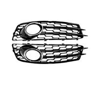 Grilles Calandre Pare-Chocs Pour A3 8P 2009-2012 2 Pièces ABS Pare-chocs Avant Feu Antibrouillard Grille Protection Maille Gauche/droite 8P0807682(Silver Ring)