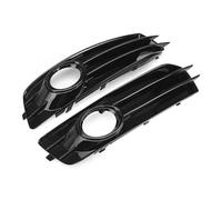 Grilles Calandre Pare-Chocs Pour A3 8P 2009-2012 8P0807682 8P0807681 Calandre Avant RM-CAR Chrome/brillant Pare-chocs Inférieur Grille Feu Antibrouillard(Noir brillant)