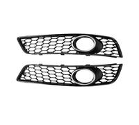 Grilles Calandre Pare-Chocs Pour A3 8P 2009-2013 8P0807682D 8P0807681D 2 Pièces Voiture Pare-chocs Avant Antibrouillard Grille Couverture Nid D'abeille Maille(Argent)