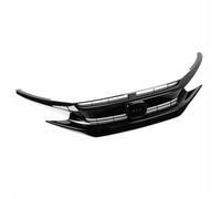 Grilles Course Calandre Avant Pour Civic 10th 2016-2018 Coupé Berline Voiture Pare-chocs Supérieur Séparateur Capot Spoiler Kit Grille De Pare Chocs