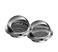 Grilles d'aération a inoxydable, couvercle de ventilation a 304, grille murale ronde, capot d'écran(130mm/5.12in)