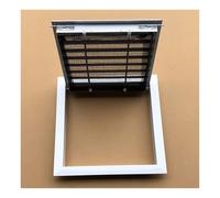 Grilles d'aération à lamelles pour montage au plafond ou au mur, panneau d'accès pour sous-sol, caches de ventilation en aluminium étanches pour maison, bureau(40x100cm/15.7x39.4in)