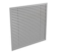 Grilles d'aération décoratives en métal pour armoires, salles de bains et cuisines, gris clair, 20 x 20 cm, solutions de ventilation élégantes