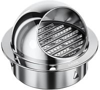 Grilles d'aération en acier inoxydable, couvercle de ventilateur d'extraction, couvercle de grille d'aération murale, ronde, cuisine,