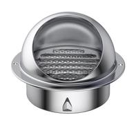 Grilles d'aération en acier inoxydable, couvercle de ventilateur d'extraction, grille d'extraction étanche en forme de boule,