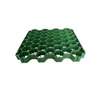 Grilles d'allée en Plastique, grilles de Gravier, Bases de Dalles de Pavage, for aménagement paysager de pentes de trottoirs, parkings, 4 grilles = 1 m²(Green,5cm-8 Pieces)