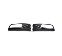 Grilles De Calandre Avant Compatible Avec VW Pour Polo Hatchback 2014 2015 2016 2017 2018 Feu Antibrouillard Avant Automatique Grille Chromée Calandre D'admission D'air(A pair)
